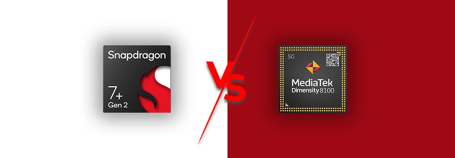Qualcomm Snapdragon 7 Plus Gen 2 vs Dimensity 8100 Specification Comparison